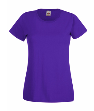 T-SHIRT VALUEWEIGHT DONNA  - FRUIT OF THE LOOM porpora